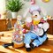 Karen Didion 17.0 Inch Kitchen Bunny On Rolling Pin Easter Figurine , Portable Spring Decor Easter Kitchen